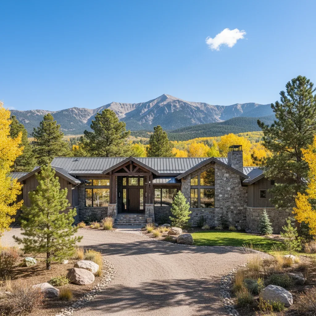 Rural Bailey mountain home on a wooded lot in Platte Canyon, Park County